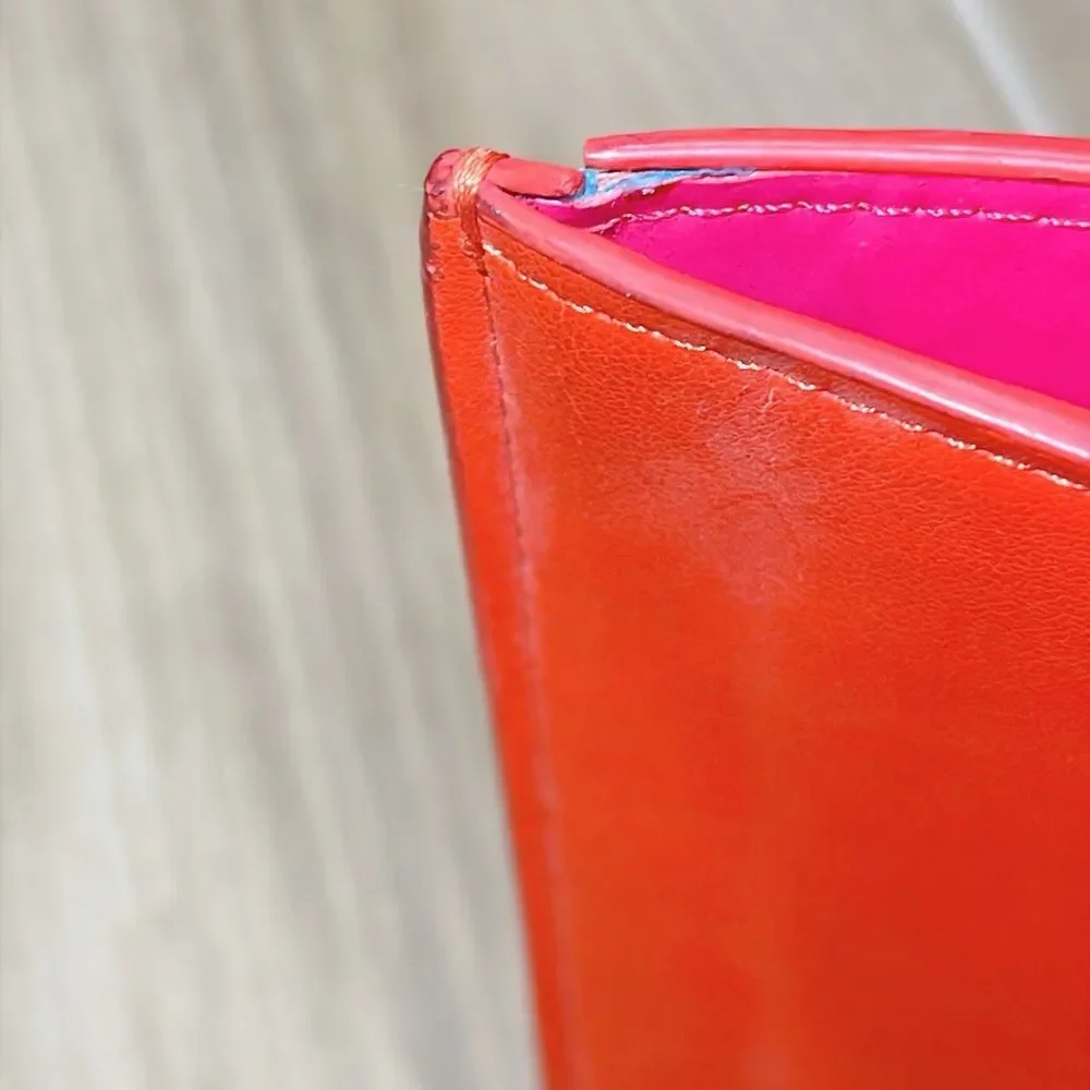 Kate Spade New York Laptop Sleeve Case Holder Protector Red/Orange Pink Interior